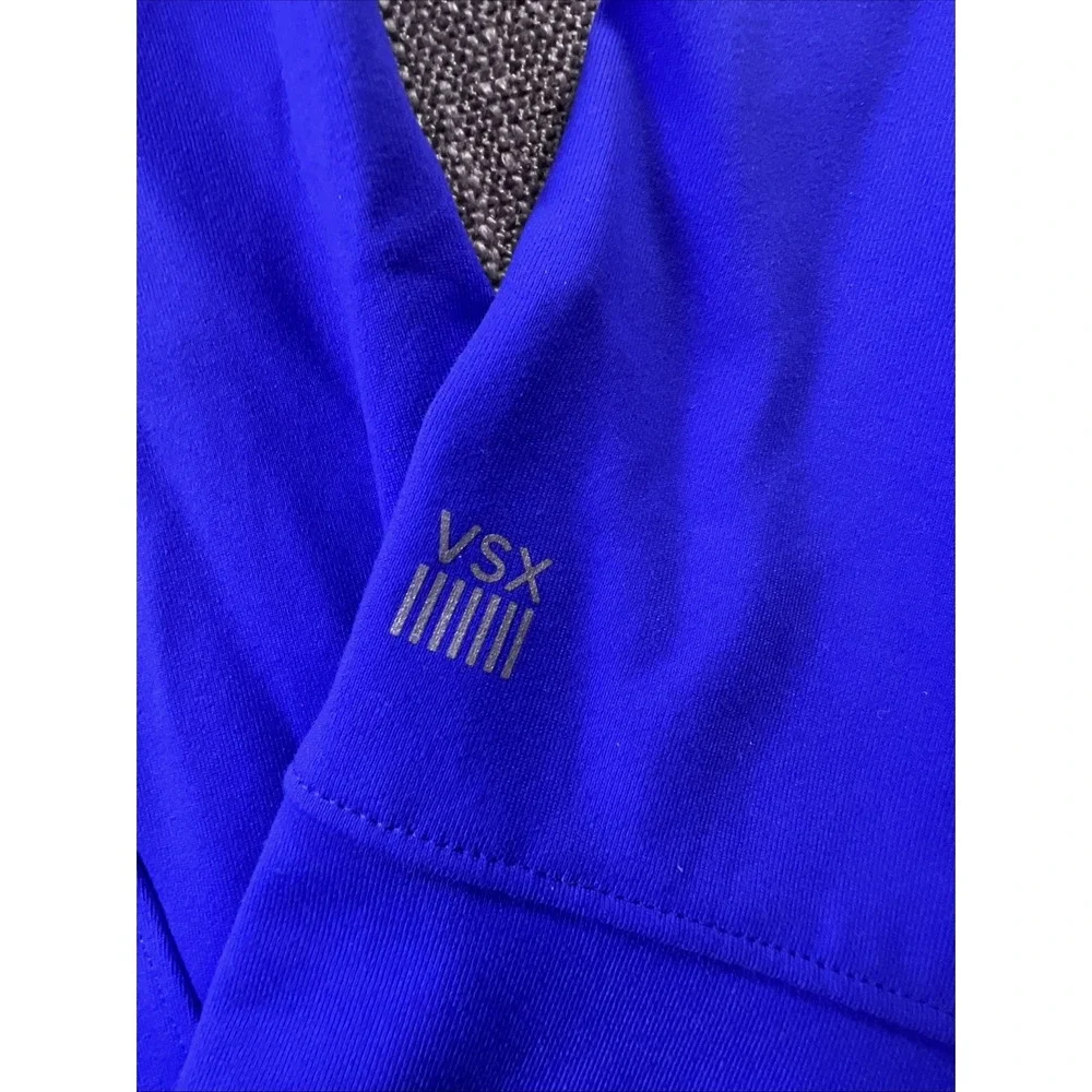 VSX Victoria's Secret Sport Knockout Blue 1/2 Zip Pullover Jacket Women's Large - Picture 2 of 11